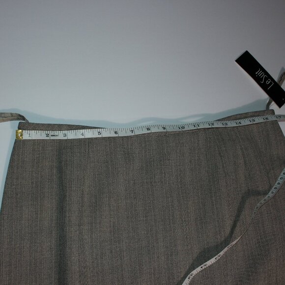 Vintage Gray Le Suit 2-Piece Suit with Jacket and Skirt Size 14 - Picture 13 of 15